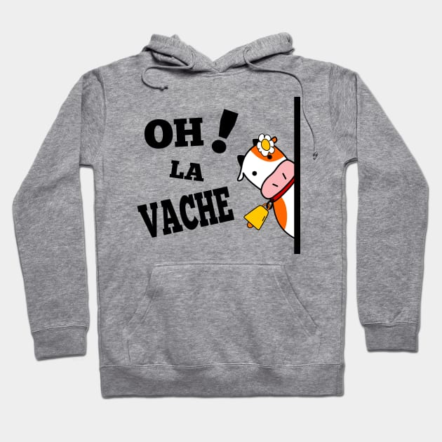 Funny cow - Oh La Vache Hoodie by Babush-kat